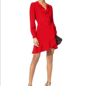 Intermix  silk Aviana Wrap dress